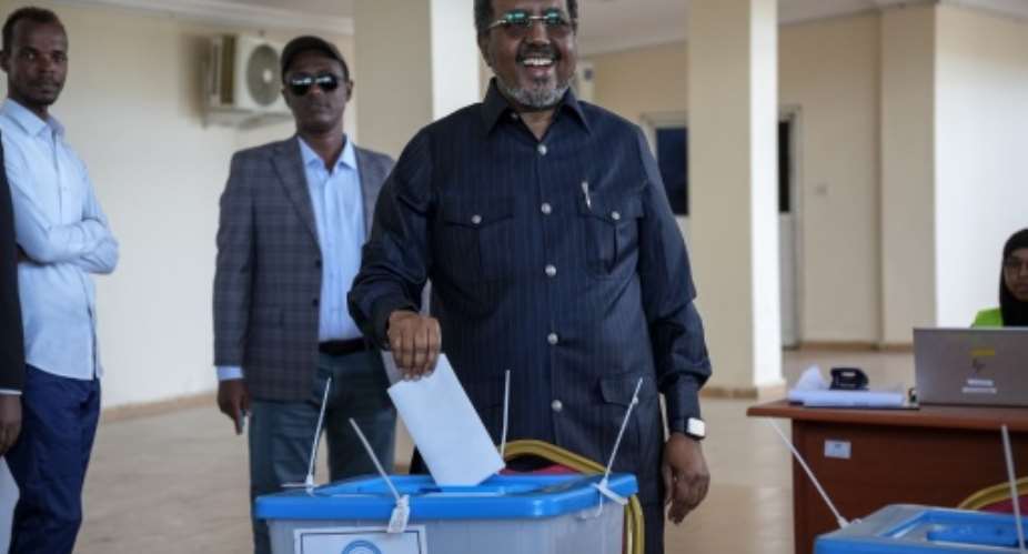 Somalian President Hassan Sheikh Mohamud is moving Somalia towards democratic elections, replacing a system based around clan elders.  By Hassan Ali ELMI (AFP/File)