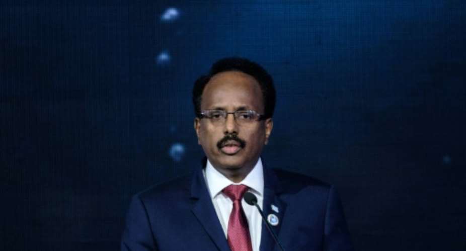 Somalia's President Mohamed Abdullahi Mohamed Farmajo -- seen in a file image -- has sent a UN envoy packing.  By Yasuyoshi CHIBA AFP