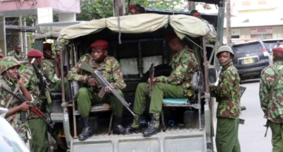 Somali-led jihadists have stepped up roadside bombings in Kenya's border areas, killing dozens, mostly police officers.  By STR AFPFile