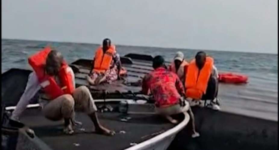 Some passengers were rescued from the capsized ferry.  By -UGC (Maxton Kanhema/AFP)