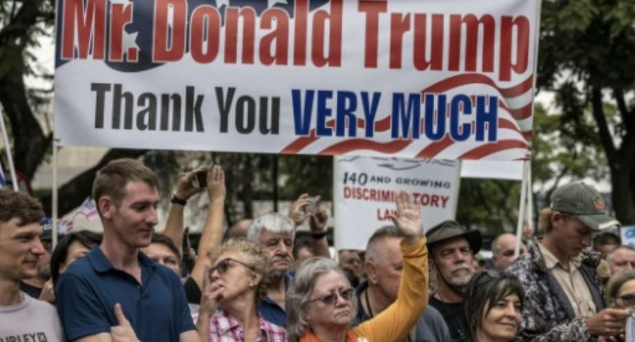Some South Africans have welcomed US President Donald Trumps offer to resettle Afrikaners.  By MARCO LONGARI (AFP)