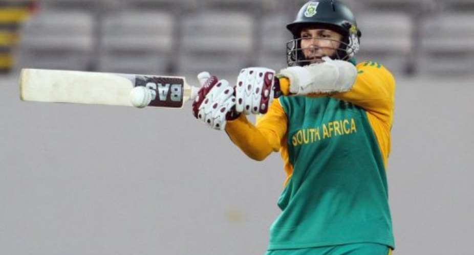 Amla top scored with 76.  By John Cowpland AFP