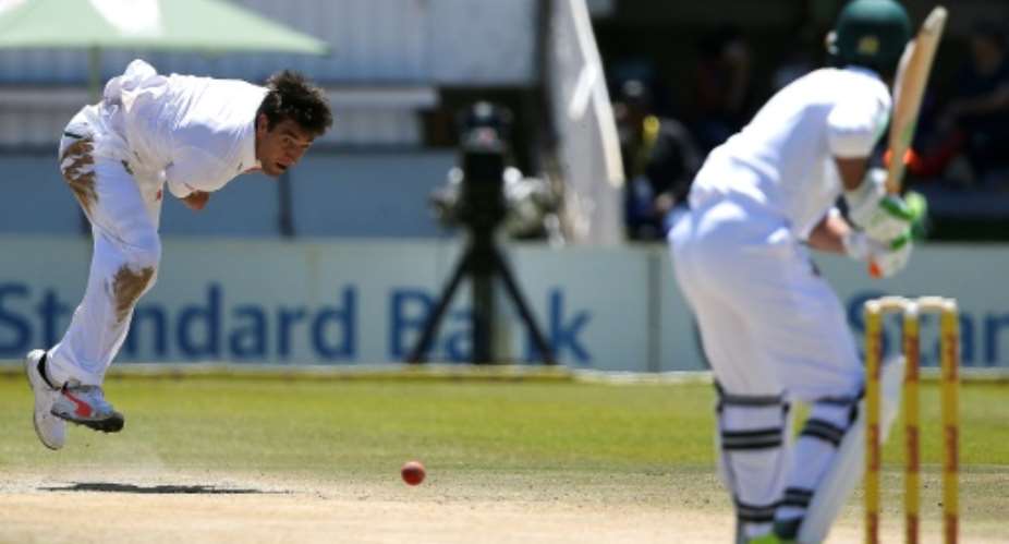 South Africa bowler Duanne Olivier, pictured in October 2017, has played in five Test matches with moderate success.  By MARCO LONGARI AFPFile