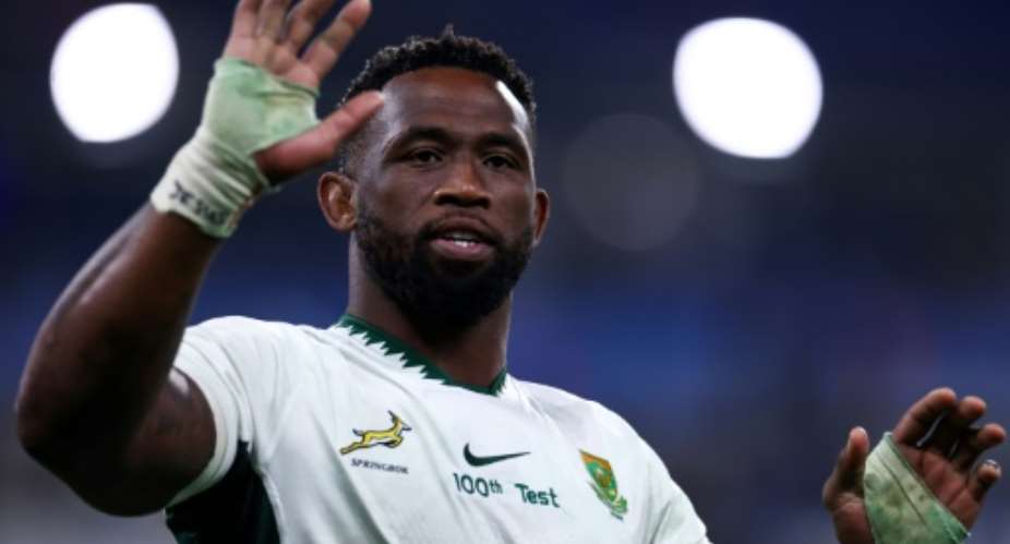 South Africa captain Siya Kolisi is waving goodbye to the Sharks in July as he moves down to Cape Town to join the Stormers.  By FRANCK FIFE (AFP/File)