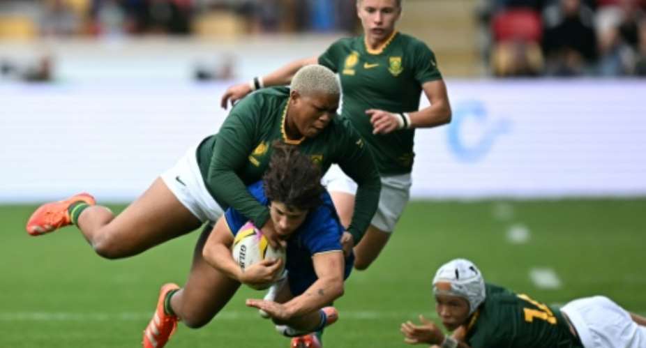 South Africa defeated Italy on August 31 to book their quarter-final place.  By Paul ELLIS (AFP)