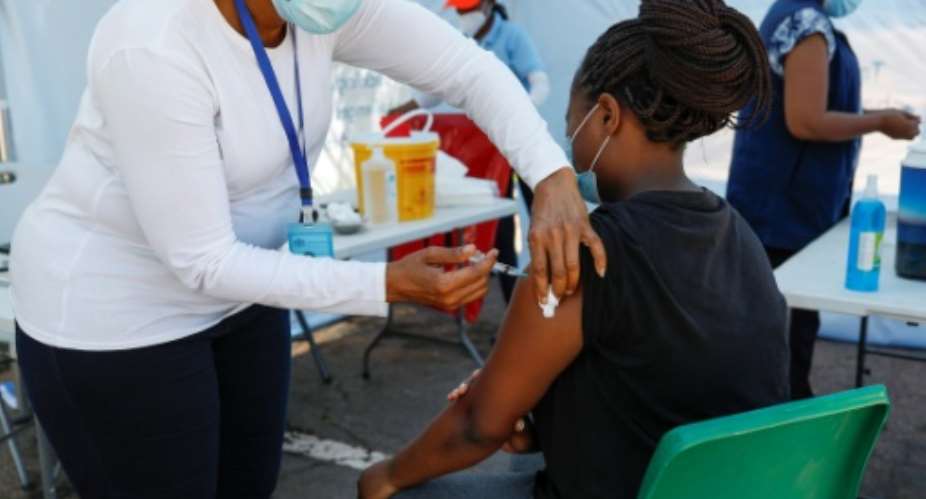 South Africa has until now relied on incentives rather than coercion to get people vaccinated.  By Phill Magakoe AFPFile