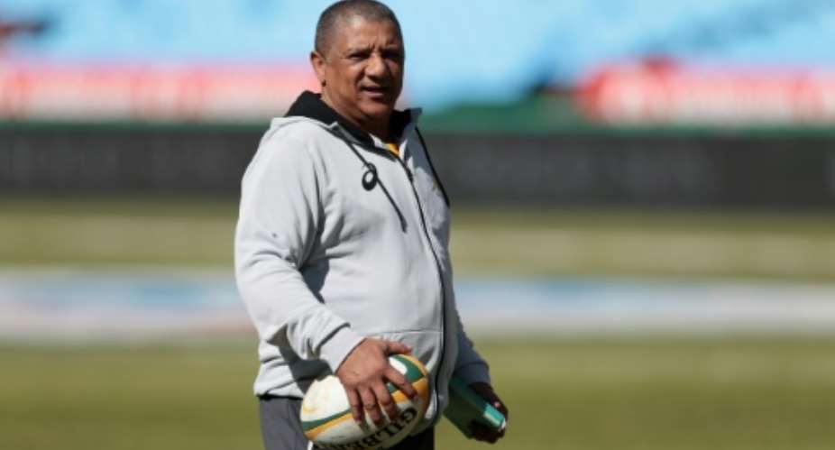 South Africa national rugby team head coach Allister Coetzee said he's pleased with the effort of his players.  By GIANLUIGI GUERCIA AFPFile