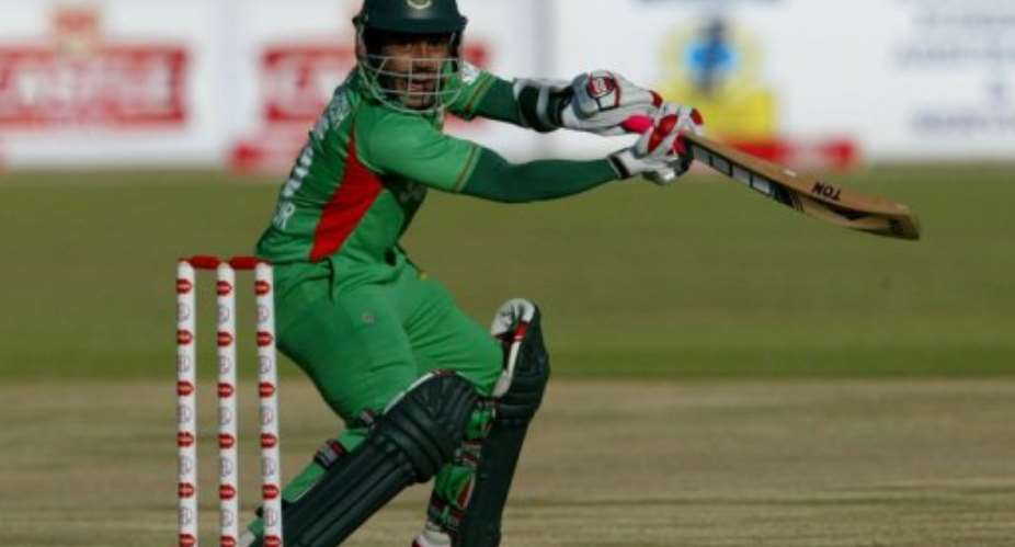 Bangladesh captain Mushfiqur Rahim.  By Jekesai Njikizana AFPFile