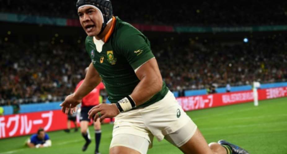 South Africa wing Cheslin Kolbe was named in a full-strength side.  By Anne-Christine POUJOULAT AFP