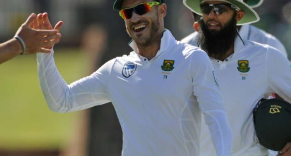 South African captain Faf du Plessis C  is due to face an International Cricket Council disciplinary hearing on ball tampering charges arising from the second Test against Australia in Hobart last week.  By Greg Wood AFPFile