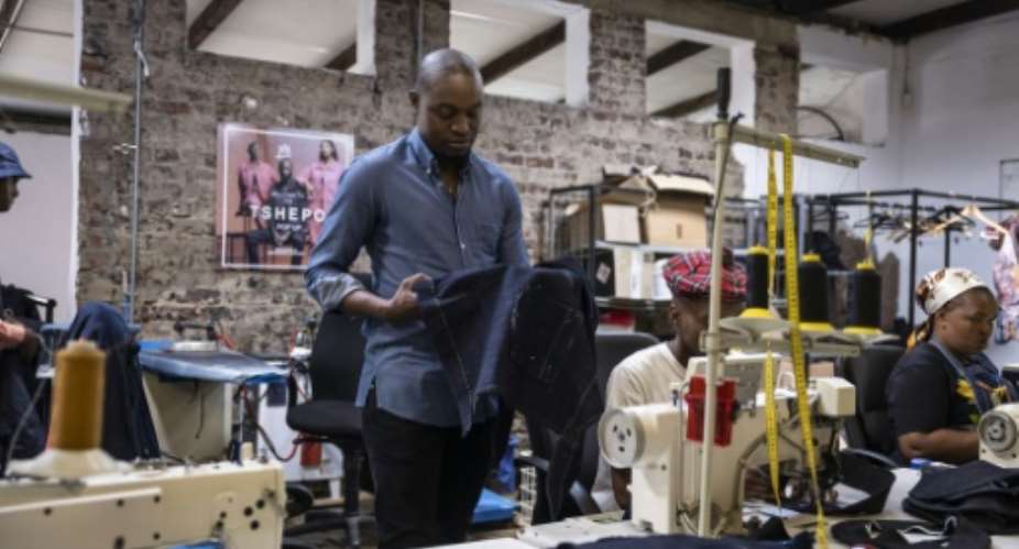 South African entrepreneur Tshepo Mohlala has made a name for himself in recent years with tailor-made jeans targeting African women.  By OLYMPIA DE MAISMONT AFP