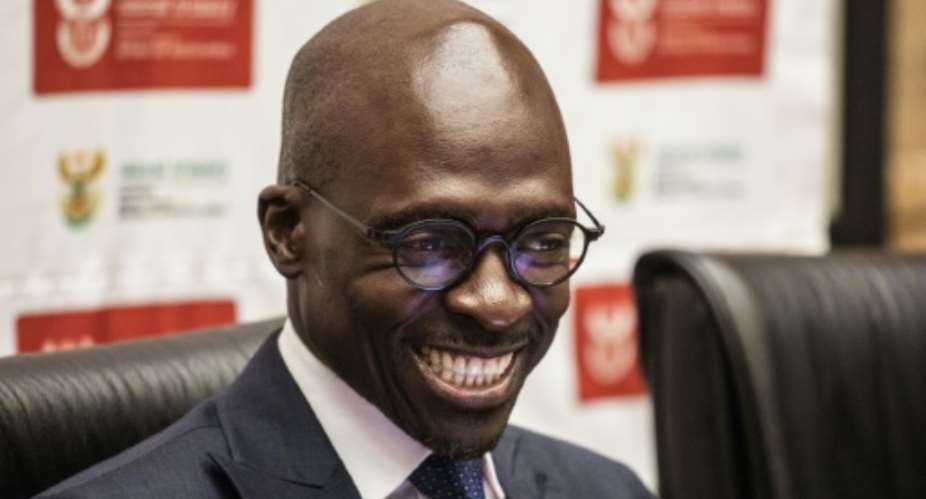 South African Finance Minister Malusi Gigaba last week delivered a mid-term budget that laid bare South Africa's struggle with slow growth, tax income shortfalls, rising debt and high unemployment..  By GIANLUIGI GUERCIA AFP
