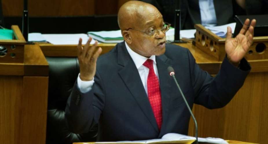 South African President Jacob Zuma and other senior figures of the African National Congress have been embroiled in a series of graft allegations.  By RODGER BOSCH AFPFile