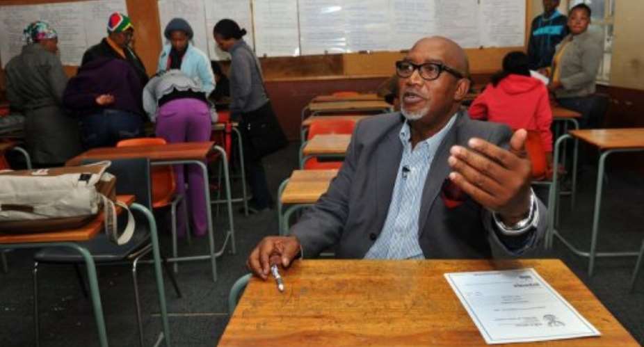 On week nights, massively popular Sipho 'Hotstix' Mabuse is in a classroom near his Soweto home.  By Alexander Joe AFPFile