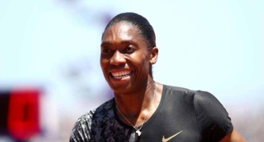 South Africa's Caster Semenya smiles after winning the women's 800m at the Prefontaine Classic Diamond League meeting, but says she'll skip the World Championships if she loses her legal battle with the IAAF regarding testosterone levels in female athletes.  By EZRA SHAW GETTY IMAGES NORTH AMERICAAFP