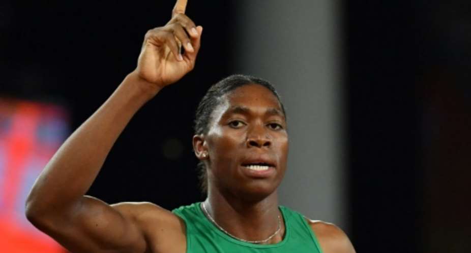 South Africa's Caster Semenya wins the athletics women's 800m final during the 2018 Gold Coast Commonwealth Games at the Carrara Stadium on the Gold Coast on April 13, 2018.  By SAEED KHAN AFPFile
