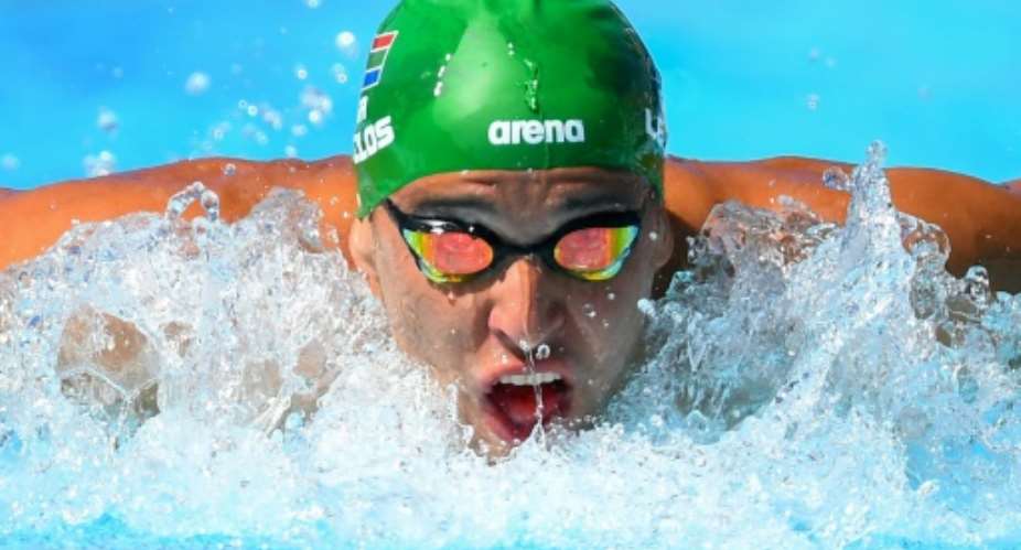 South Africa's Chad le Clos became the most decorated swimmer in Commonwealth Games history..  By MANAN VATSYAYANA AFP