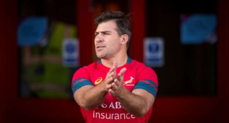 South Africa's hooker Schalk Brits, pictured in 2015, is called up for a Test against England.  By LIONEL BONAVENTURE AFPFile