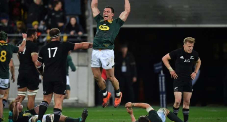 South Africas Jesse Kriel enjoyed the victory over the All Blacks.  By Marty MELVILLE (AFP)