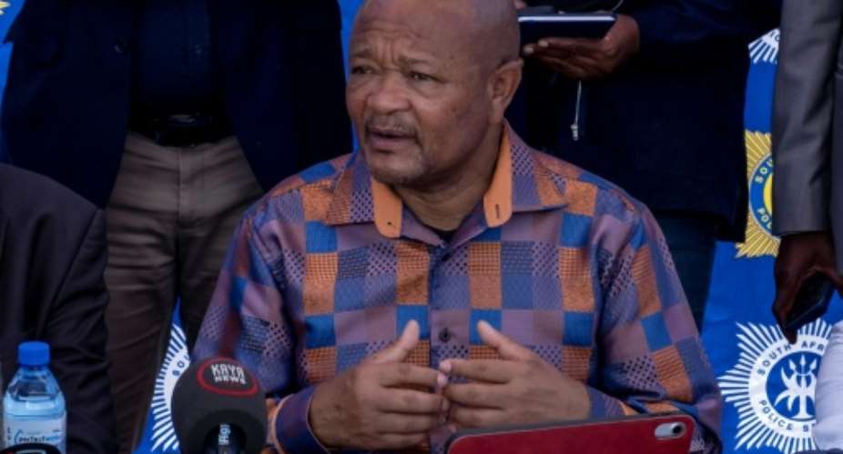 South Africas Minister of Police Senzo Mchunu was suspended over corruption allegations.  By Christian Velcich (AFP/File)