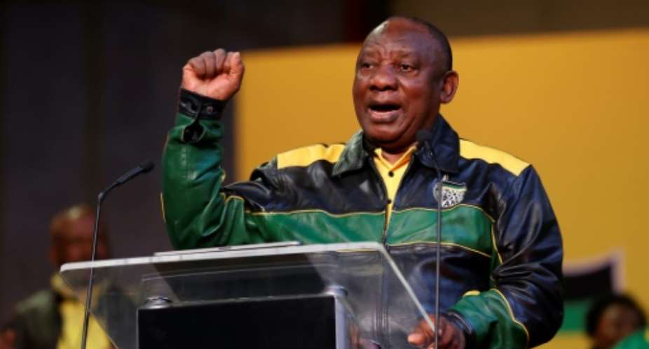 South Africa's President Cyril Ramaphosa has said his party is 'at its weakest and most vulnerable since the advent of democracy'.  By PHILL MAGAKOE AFP