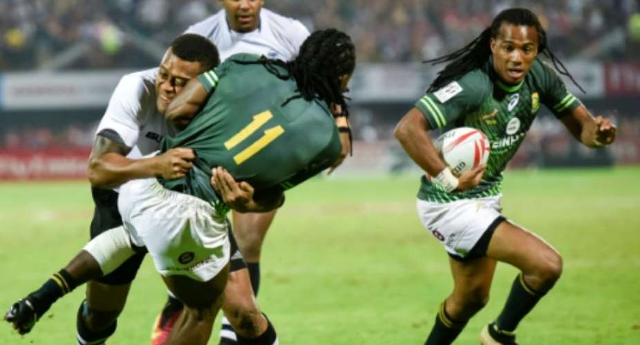 South Africa's sevens team, the Blitzboks, won the boost they needed after a disastrous year by beating Olympic champions Fiji 26-14 to claim the Dubai crown.  By  AFP
