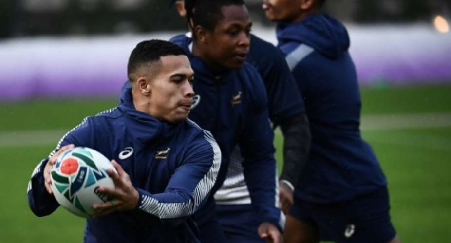 South Africa's wing Cheslin Kolbe is fit to play against England.  By Anne-Christine POUJOULAT AFP