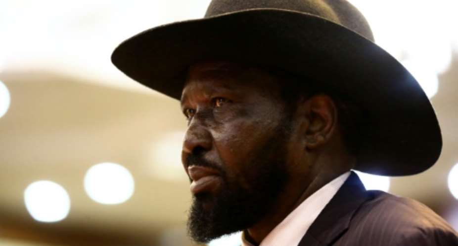 South Sudan has been rocked by conflict since 2013, when President Salva Kiir (pictured) accused his former deputy of plotting a coup.  By ASHRAF SHAZLY (AFP/File)
