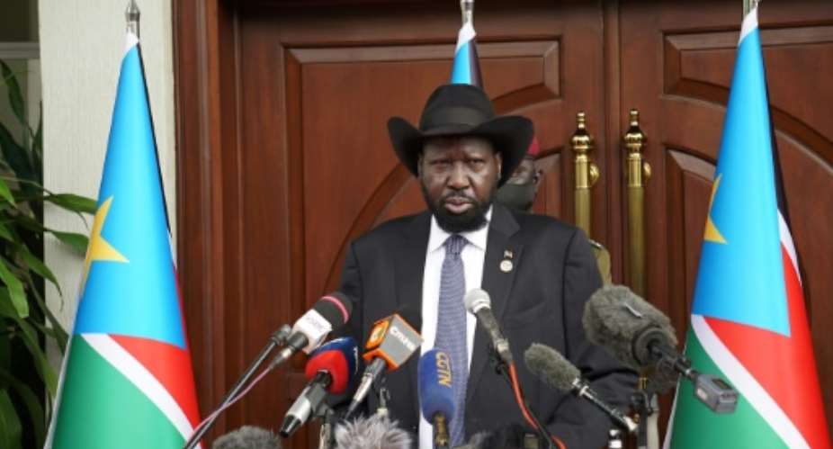 South Sudan President Salva Kiir hailed a 'new spirit of dialogue' between rivals.  By Peter Louis GUME AFP