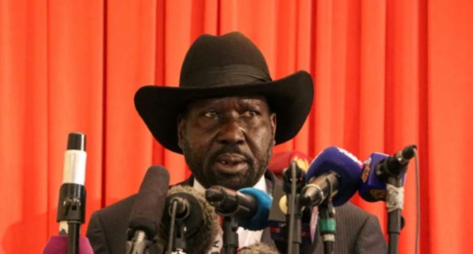 South Sudan's President Salva Kiir addresses the nation after receiving an extension of 100 days to form a unity government.  By Peter LOUIS AFPFile