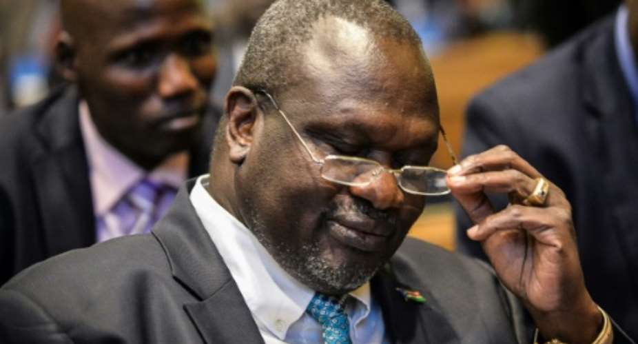 South Sudan's rebel leader Riek Machar is due to serve as vice president in a new government.  By Michael Tewelde AFPFile