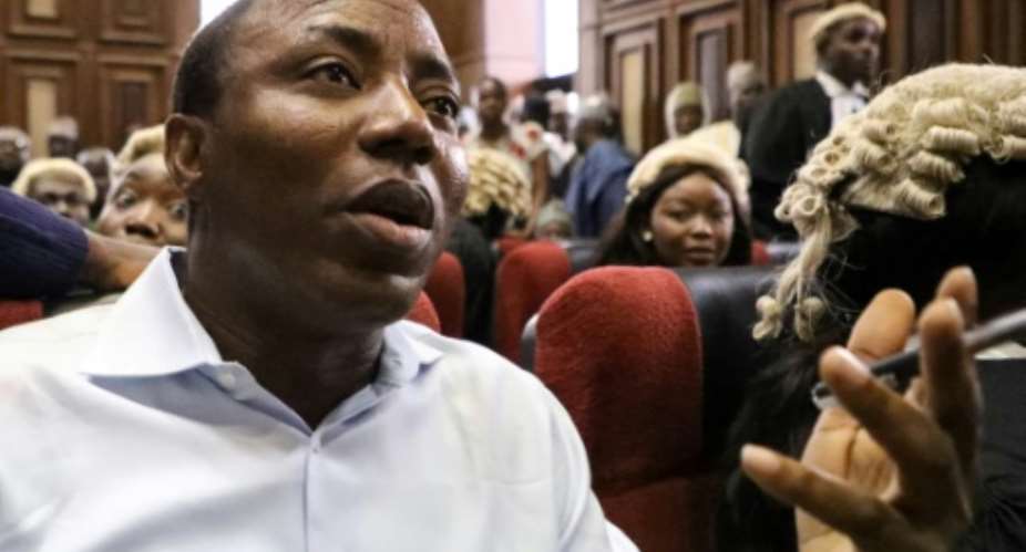 Sowore, an avowed government critic who stood for president earlier this year, was accused of treason after calling for mass protests against the government.  By KOLA SULAIMON AFPFile