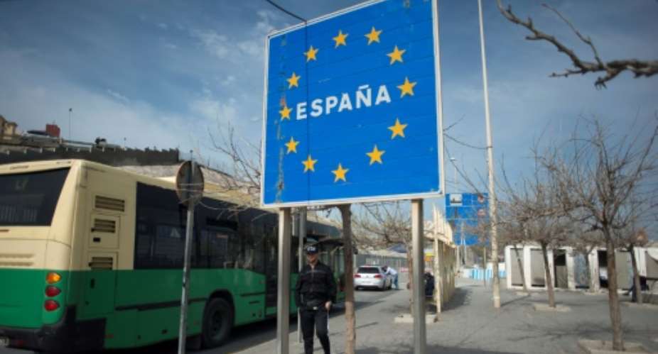Spain's enclaves along the Moroccan coast are the only land borders between Africa and the European Union.  By JORGE GUERRERO AFP