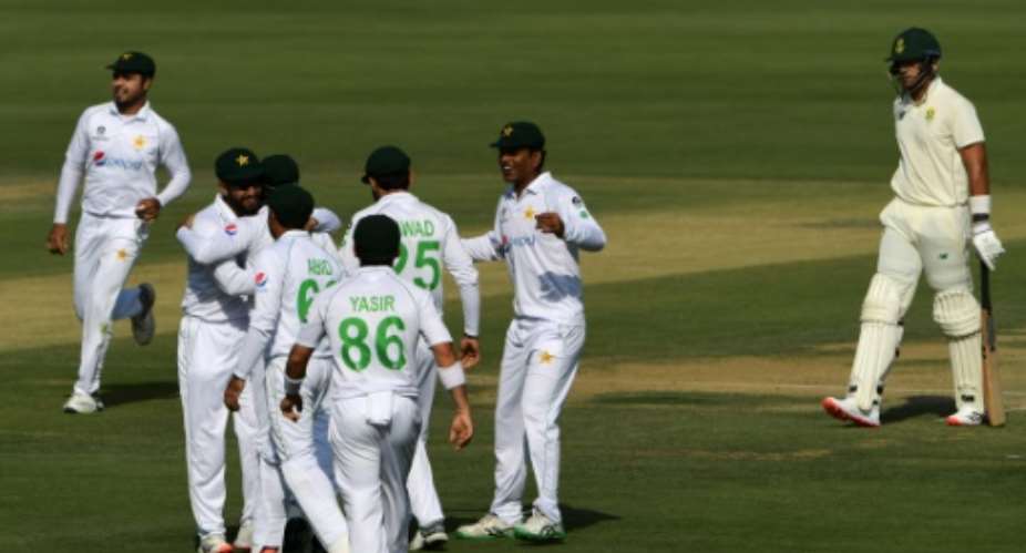 Spinners Nauman Ali and Yasir Shah derailed South Africa with three wickets to leave the tourists at 179-6 at tea on the opening day of the first Test in Karachi.  By Asif HASSAN AFP