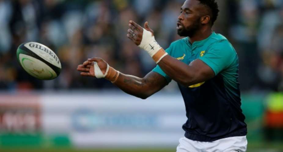 Springboks captain Siya Kolisi has sparked controversy by saying he too opposes quotas.  By MARCO LONGARI AFPFile