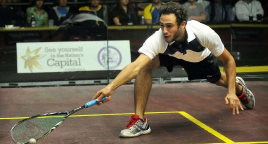 Ramy Ashour of Egypt, pictured in Canberra in August 19, 2012, is the most charismatic squash player of the modern era.  By Mark Graham AFPFile