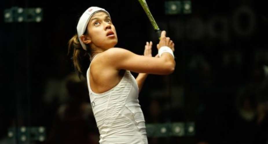 Nicol David of Malaysia at the Australian Open squash in Canberra on August 10, 2011.  By Andrew Dent (AFP/File)