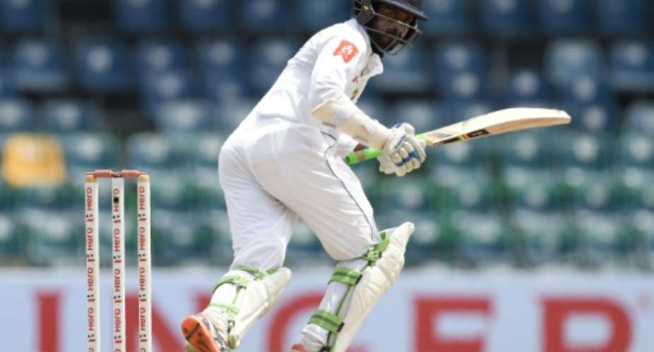 Sri Lankan cricketer Upul Tharanga plays a shot during the match against Zimbabwe at the R Premadasa Cricket Stadium in Colombo on July 15, 2017.  By ISHARA S. KODIKARA AFP