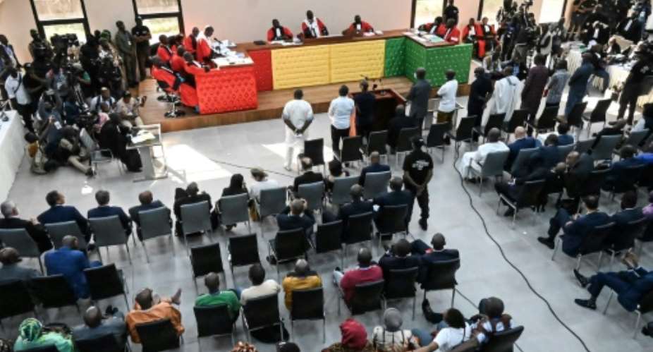 Stadium massacre: Former dictator Moussa Dadis Camara and 10 other ex-officials went on trial last September.  By CELLOU BINANI (AFP/File)