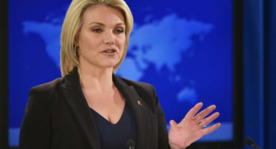 State Department spokeswoman Heather Nauert registers US concern about civil rights violations in Tanzania.  By Mandel Ngan AFPFile