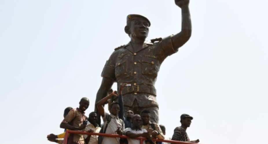 Statue for an icon: Sankara was revered for his charisma and anti-imperialist rhetoric.  By ISSOUF SANOGO AFPFile