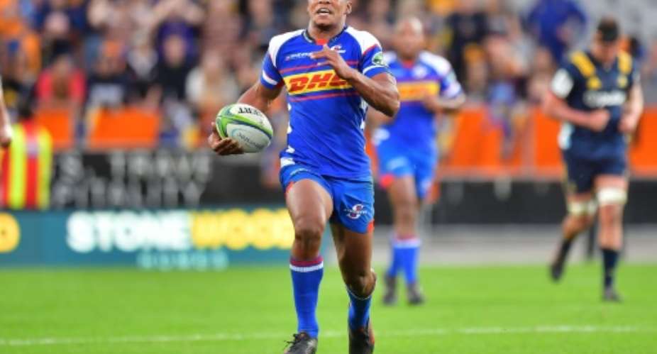 Stormers' Damian Willemse, pictured in March 2018, was among 22 other players chosen for a training camp, suggesting he could be the second choice for the Rugby Championship.  By Marty MELVILLE AFPFile