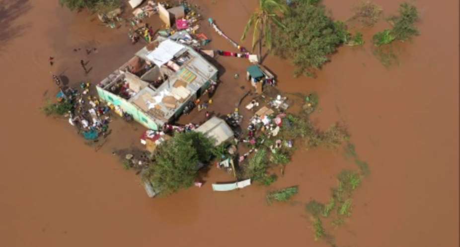 Stranded: Homes in the Buzi area of central Mozambique after Cyclone Eloise picture: Unicef.  By Bruno Pedro UNICEFAFP