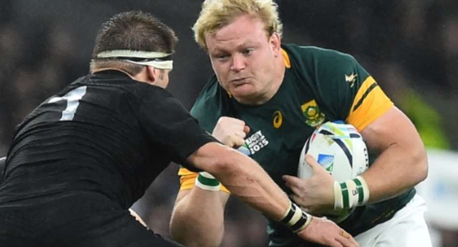 South Africa hooker Adriaan Strauss R has been capped 54 times since making his Test debut against Australia in 2008.  By Gabriel Bouys AFPFile