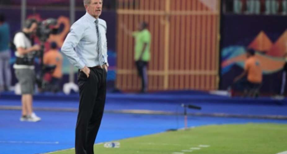 Stuart Baxter's South Africa beat Nigeria away in qualifying for the Africa Cup of Nations.  By JAVIER SORIANO AFPFile