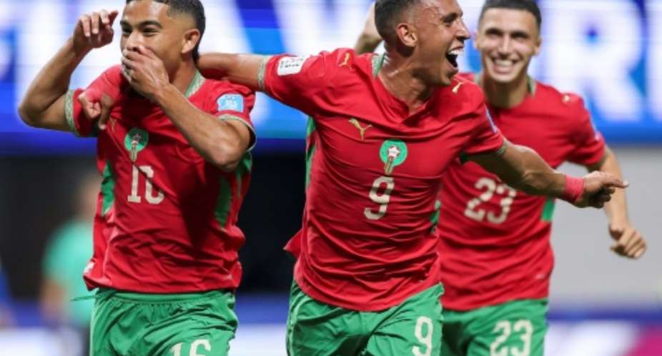 Substitutes Gessime Yassine and Soufiane Rahimi gave Morocco victory over Haiti.  By Kevin C. Cox (GETTY IMAGES NORTH AMERICA/AFP)