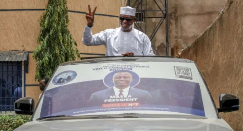 Succes Masra, leader of the Chadian opposition party The Transformers, has been accused of inciting hatred and is provisionally detained.  By Joris Bolomey (AFP/File)