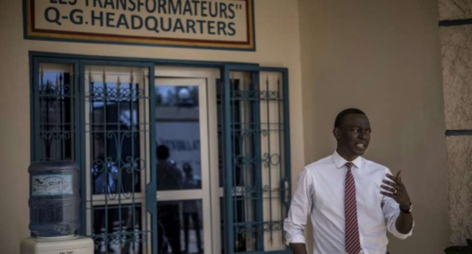 Succes Masra, president of the Chadian opposition Transformers party faced off against President Mahamat Idriss Deby Itno in elections last May.  By MARCO LONGARI (AFP/File)