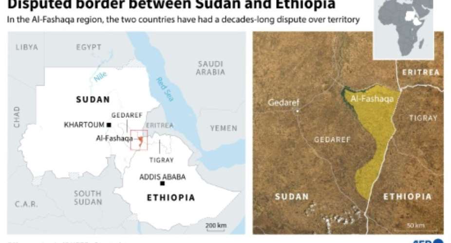 Sudan and Ethiopia have a decades-old dispute over the territory of Al-Fashaqa.  By Aude GENET AFP