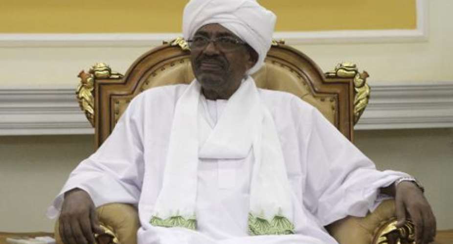 Sudanese President Omar al-Bashir in Khartoum on September 10, 2014.  By Ashraf Shazly AFPFile